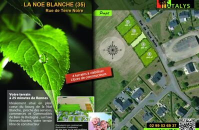 terrain 480 m2 à construire à La Noë-Blanche (35470)