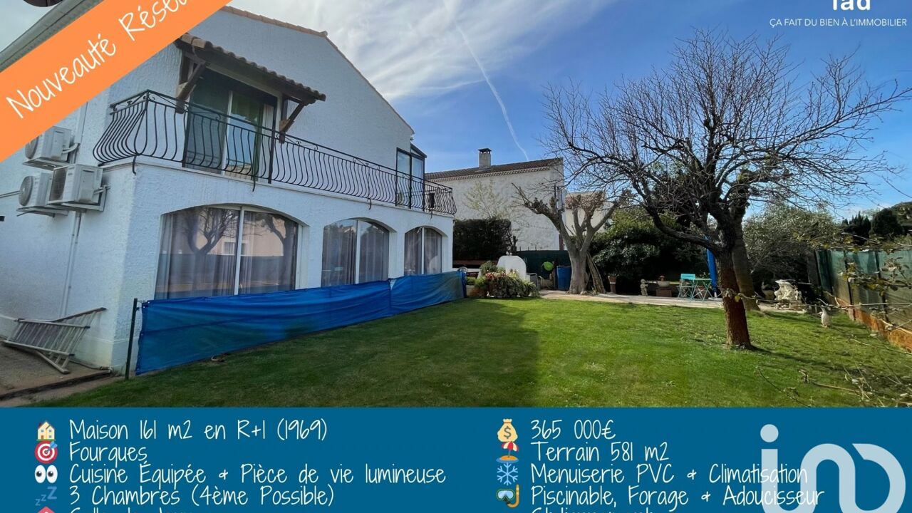 maison 3 pièces 161 m2 à vendre à Fourques (30300)