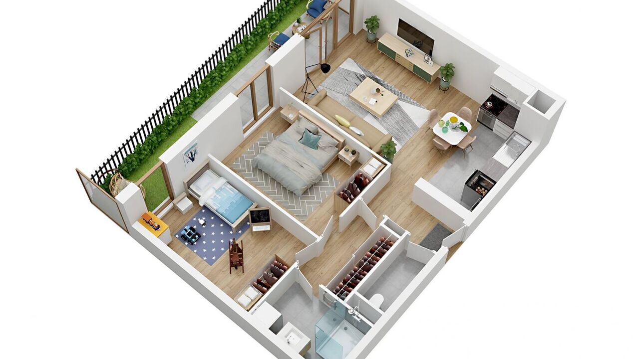 appartement 3 pièces 60 m2 à vendre à Le Plessis-Trévise (94420)