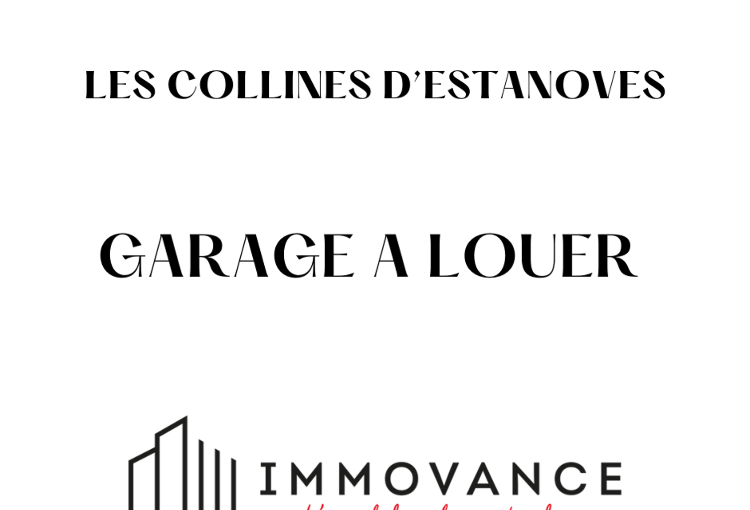A louer garage fermé Collines d'Estanove — photo 1