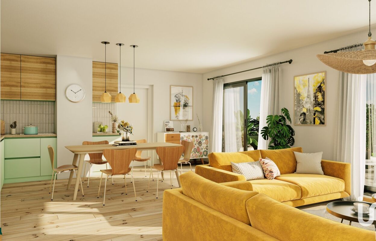 appartement 3 pièces 57 m2 à vendre à Saint-André-le-Gaz (38490)