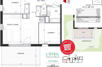 appartement 3 pièces 62 m2 à vendre à Annecy-le-Vieux (74940)