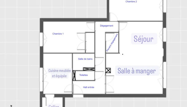 Appartement 4 pièces  à vendre Grenoble 38100