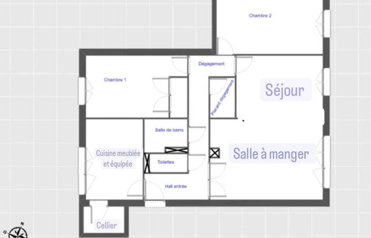 appartement 4 pièces 74 m2 à vendre à Grenoble (38100)