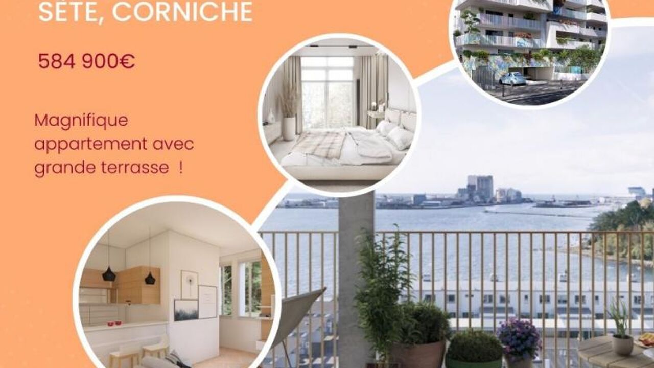 appartement 4 pièces 85 m2 à vendre à Sète (34200)