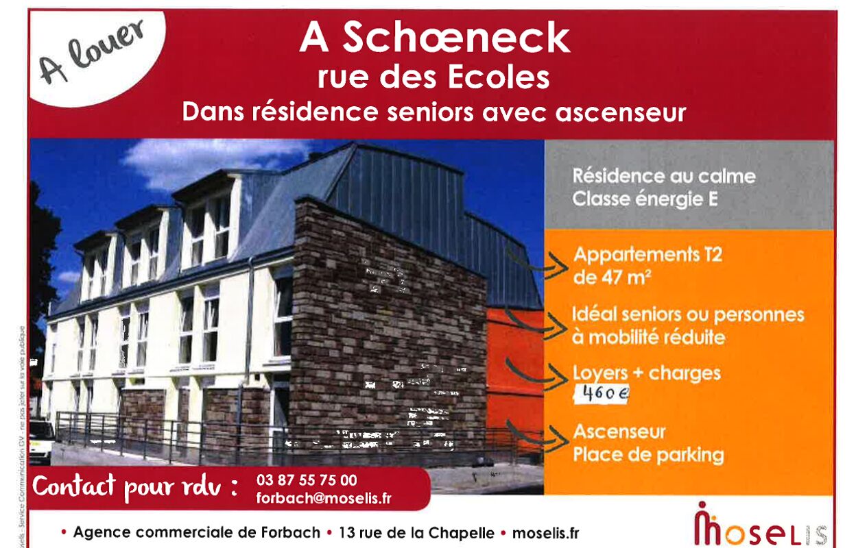appartement 2 pièces 48 m2 à louer à Schœneck (57350)