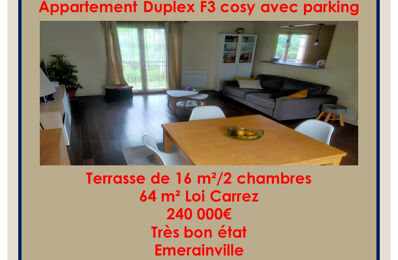 vente appartement 240 000 € à proximité de Marolles-en-Brie (94440)