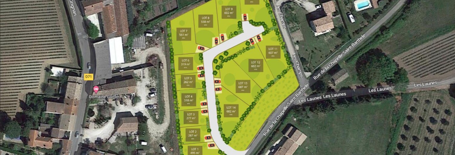 Terrain 262 m² à construire Chamaret (26230)