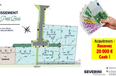 vente terrain 249 000 € à proximité de Le Taillan-Médoc (33320)