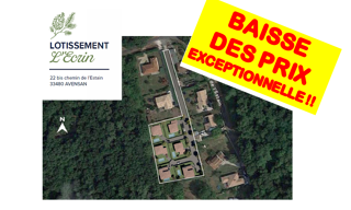 Terrain  400 m² à vendre à Avensan (33480)