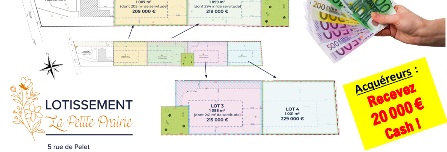 Terrain  800 m² à vendre à Ambarès-et-Lagrave (33440)