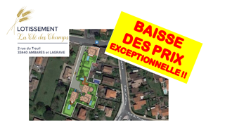 Terrain  700 m² à vendre à Ambarès-et-Lagrave (33440)