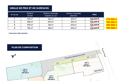Terrain  179000 €