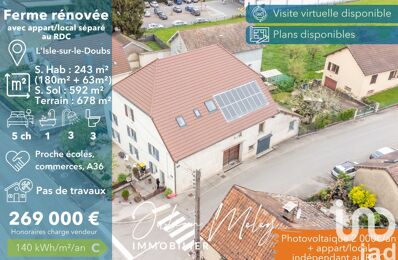 vente maison 269 000 € à proximité de Dung (25550)