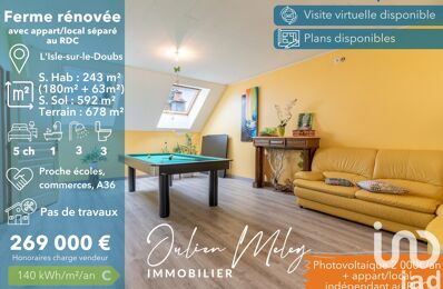 vente maison 269 000 € à proximité de Mathay (25700)