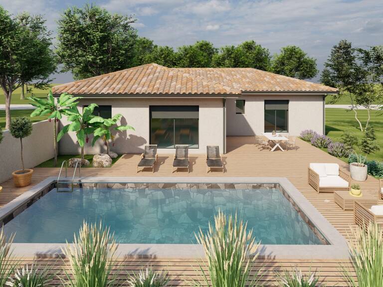 Maison contemporaine 3 chambres et garage — photo 1
