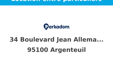 location garage 100 € CC /mois à proximité de Argenteuil (95100)