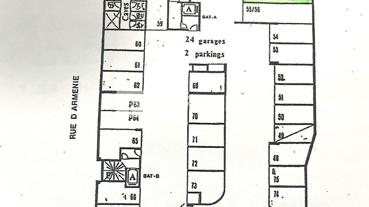 garage  pièces 33 m2 à louer à Lyon 3 (69003)