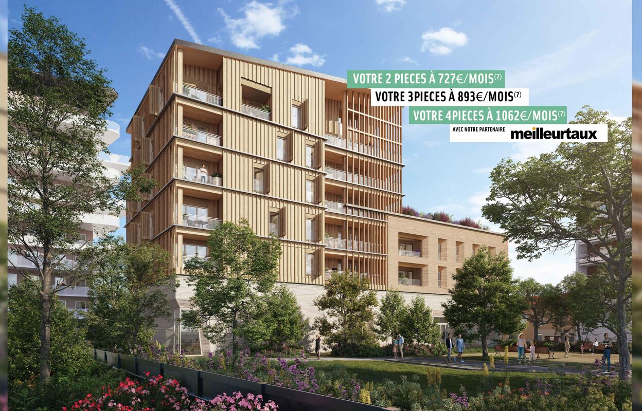 appartement neuf T2, T3, T4, T5 pièces 44 à 130 m2 à vendre à Grenoble (38000)