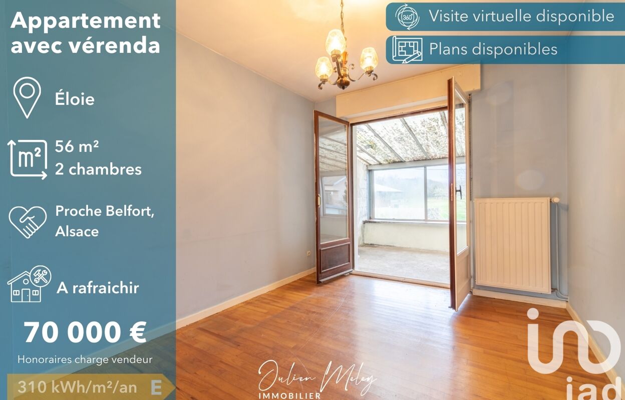 appartement 3 pièces 56 m2 à vendre à Éloie (90300)