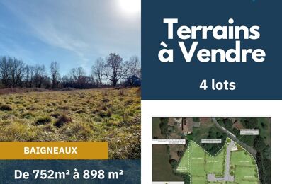 vente terrain 74 000 € à proximité de Porte-de-Benauge (33760)