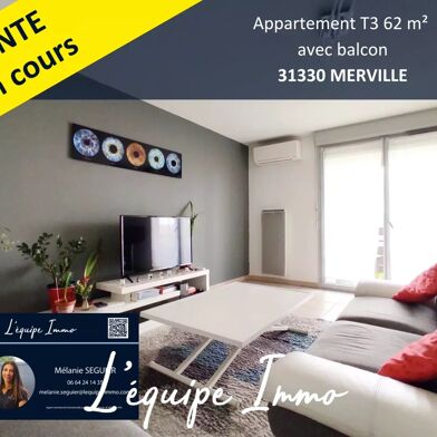 Appartement 3 pièces 62 m²