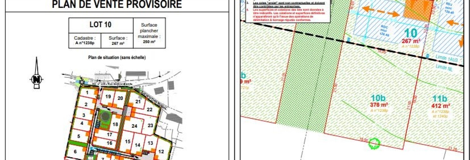Terrain  645 m² à vendre à Cardroc (35190)