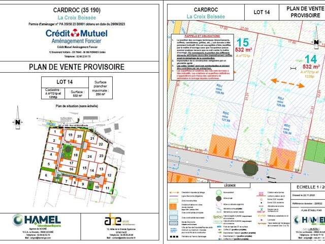 Vente Terrain 532 m&sup2; — photo du bien