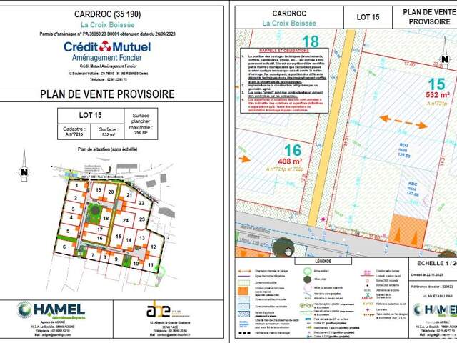 Vente Terrain 532 m&sup2; — photo du bien