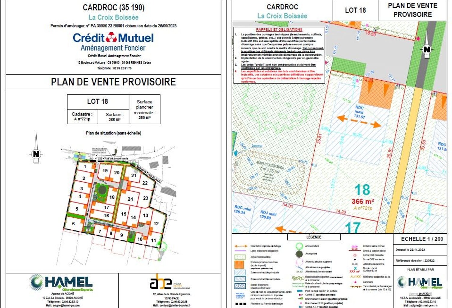 Vente Terrain 366 m&sup2; — photo 1