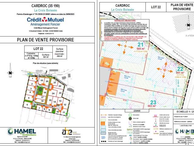 Vente Terrain 561 m&sup2; — photo du bien