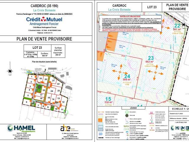 Vente Terrain 663 m&sup2; — photo du bien