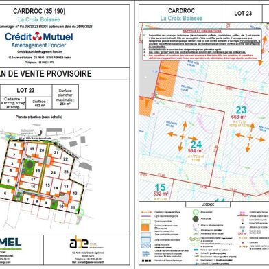 Terrain 663 m²