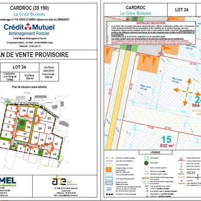 Terrain 564 m²