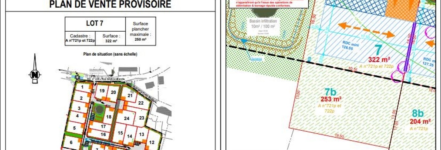 Terrain  575 m² à vendre à Cardroc (35190)
