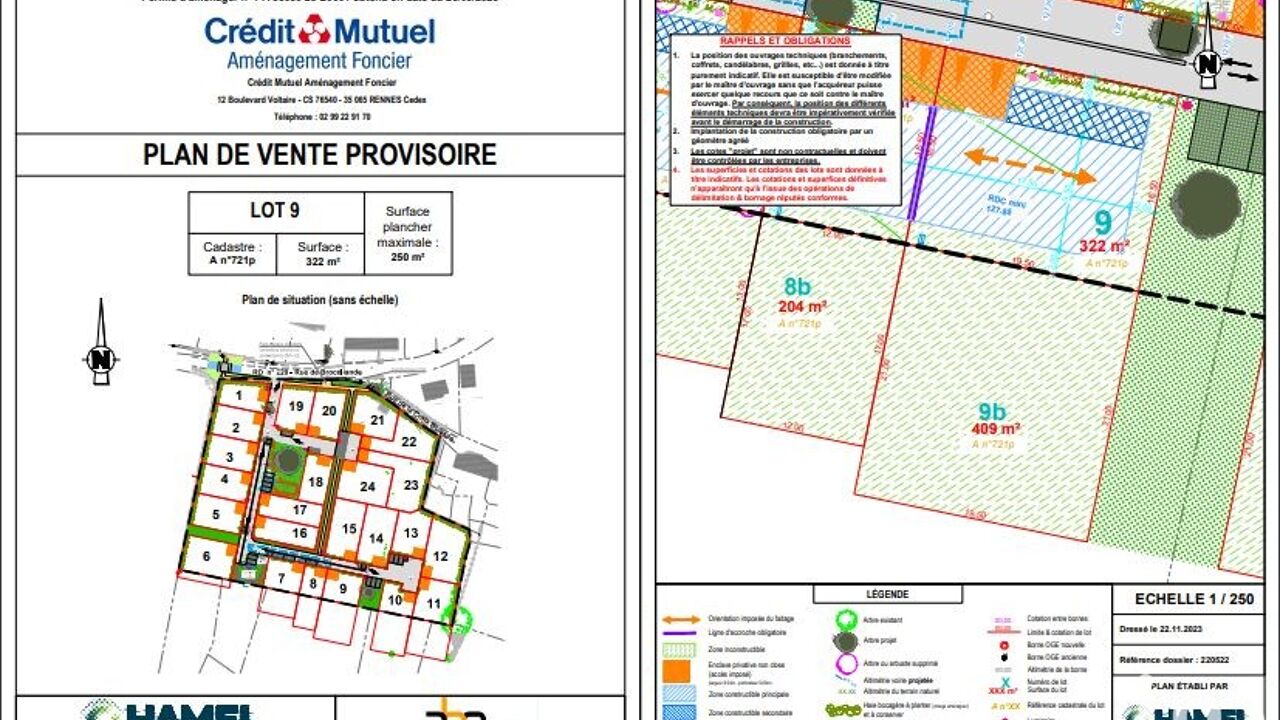 terrain  pièces 731 m2 à vendre à Cardroc (35190)