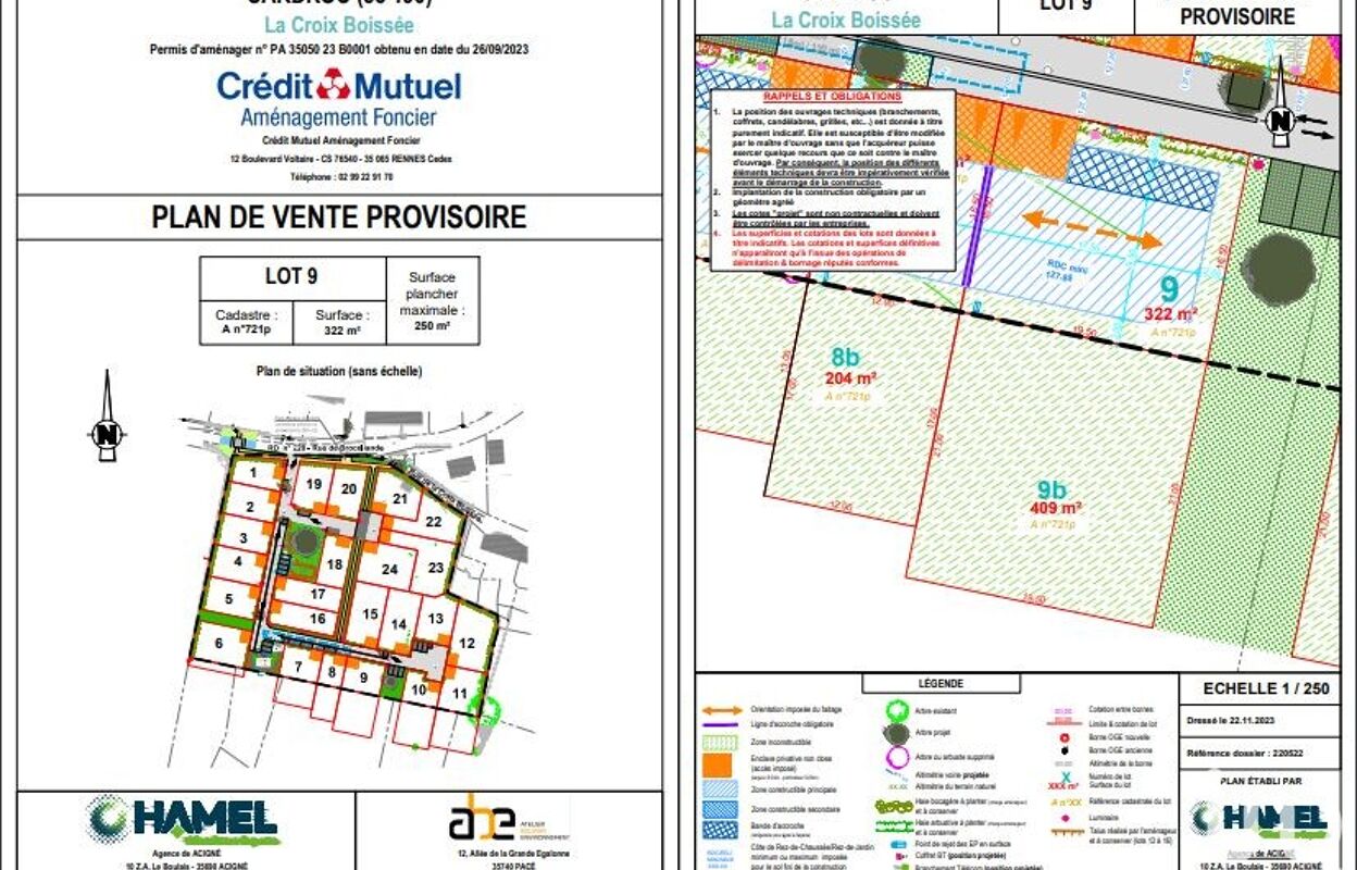 terrain  pièces 731 m2 à vendre à Cardroc (35190)