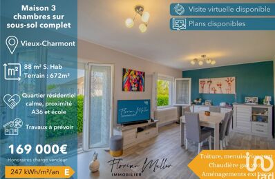 vente maison 169 000 € à proximité de Grand-Charmont (25200)