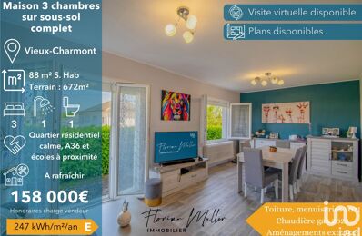 vente maison 158 000 € à proximité de Brognard (25600)