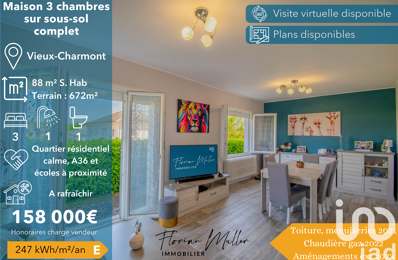 vente maison 158 000 € à proximité de Hérimoncourt (25310)