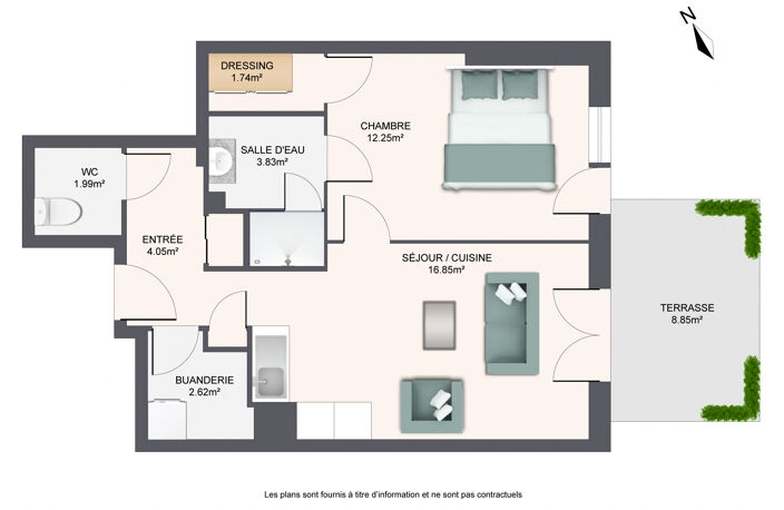 Tassin-La-Demi-Lune : appartement haut de gamme avec jardin — photo 2