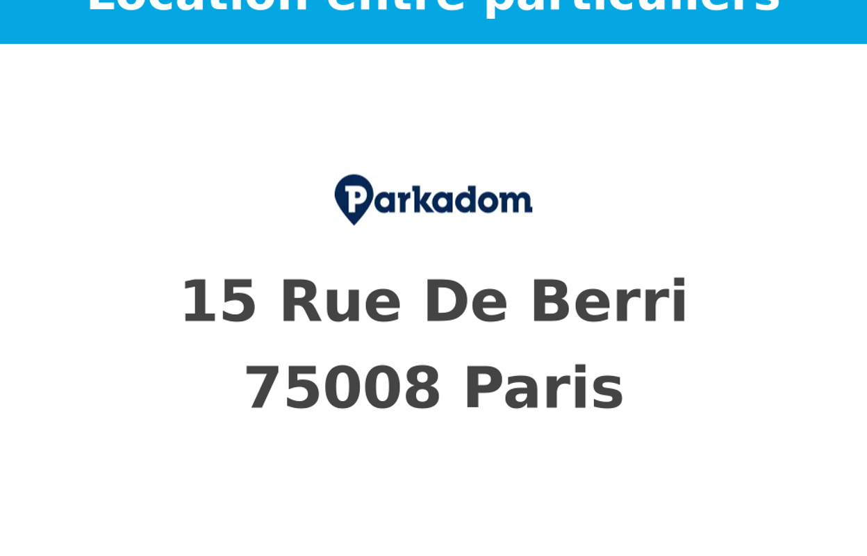 garage  pièces  m2 à louer à Paris 8 (75008)