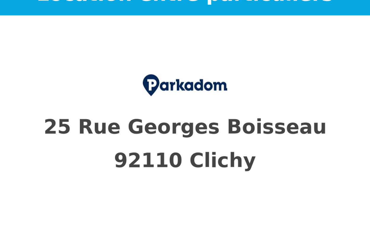 garage  pièces  m2 à louer à Clichy (92110)