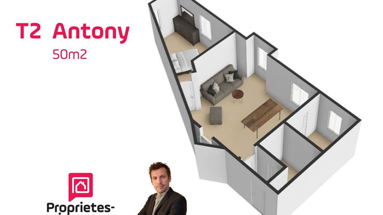 appartement 2 pièces 50 m2 à vendre à Antony (92160)