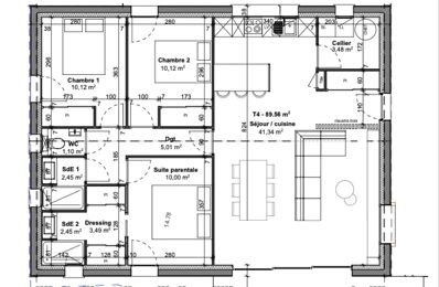 maison 4 pièces 89 m2 à vendre à Seignosse (40510)