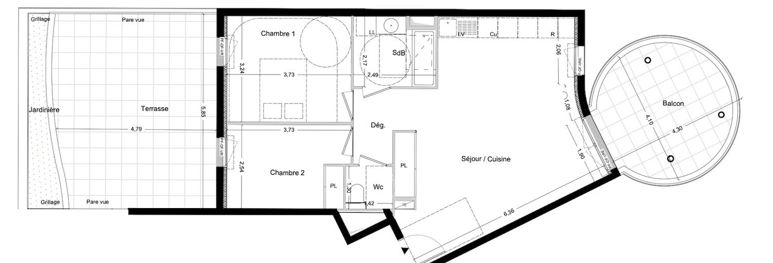 Appartement 3 Pièces 64 m² à vendre à La Seyne-sur-Mer (83500)