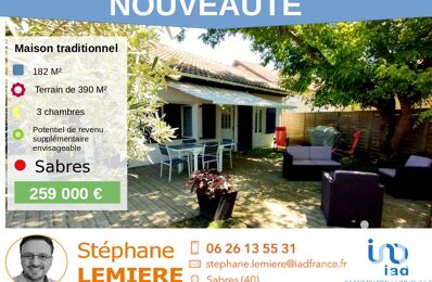 vente maison 259 000 € à proximité de Trensacq (40630)