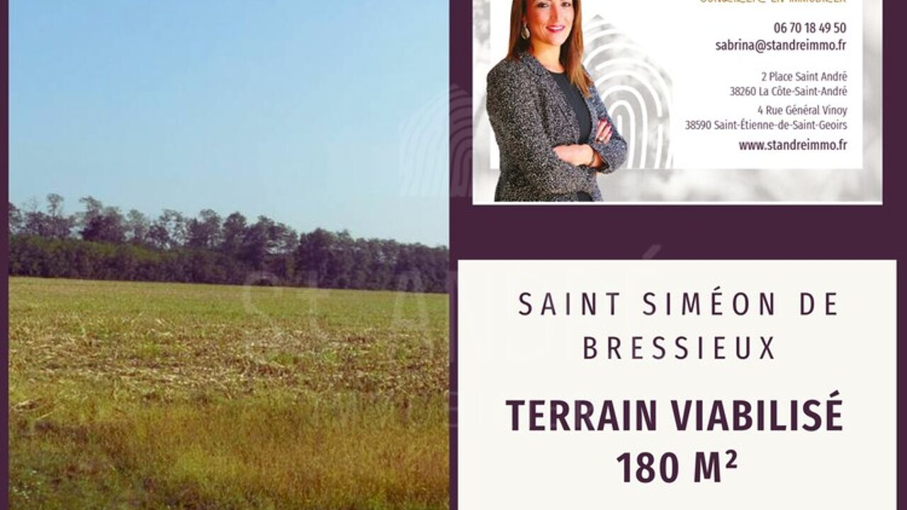 terrain  pièces 181 m2 à vendre à Saint-Siméon-de-Bressieux (38870)