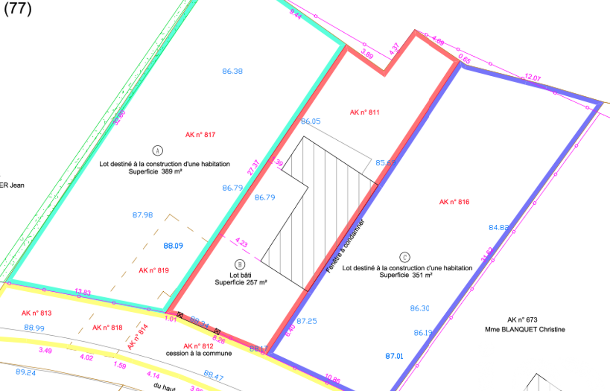 terrain  pièces 389 m2 à vendre à Villiers-sur-Morin (77580)