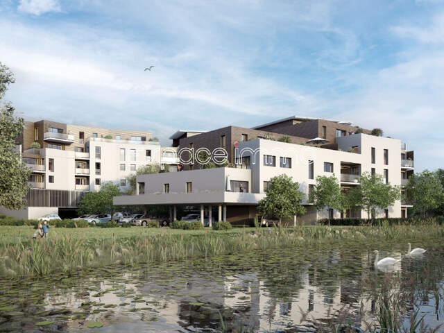 Résidence sécurisée - Appartement 2 pièces avec terrasse, place de stationnement et ascenseur - NOTRE-DAME-DE-BONDEVILLE -  entre 45.34 m2 et 49,5 m² — photo du bien